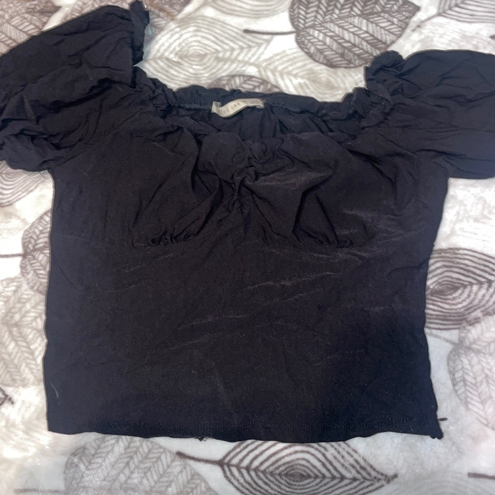 Black velvet tank top
